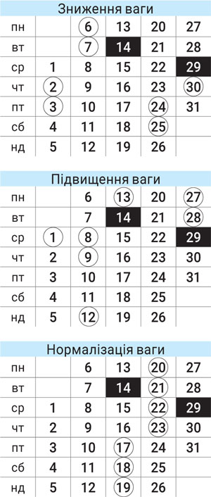 Астродиета январь 2025