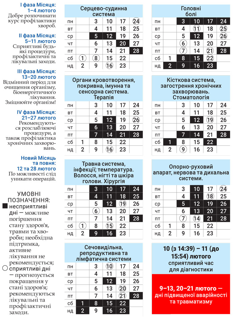 Лунный доктор февраль 2025